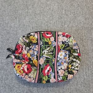 Vera Bradley POPPY FIELDS Medium Cosmetic Makeup Bag (Retired Pattern)  11 X 9